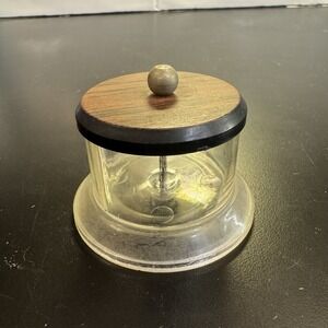 Postage STAMP ROLL DISPENSER Keeper Holder Desktop Storage Display Faux Wood